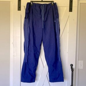 Vintage Adidas Three Stripes Track Pants Windpants Large Unisex 90s Y2K Outdoor